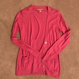 Banana republic pink cardigan size m